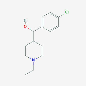 molecular formula C14H20ClNO B6639920 (4-Chlorophenyl)-(1-ethylpiperidin-4-yl)methanol 
