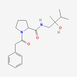 N-(2-hydroxy-2,3-dimethylbutyl)-1-(2-phenylacetyl)pyrrolidine-2-carboxamide