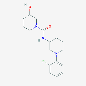 molecular formula C17H24ClN3O2 B6640443 N-[1-(2-chlorophenyl)piperidin-3-yl]-3-hydroxypiperidine-1-carboxamide 