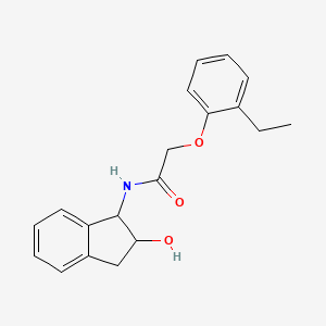 molecular formula C19H21NO3 B6640614 2-(2-ethylphenoxy)-N-(2-hydroxy-2,3-dihydro-1H-inden-1-yl)acetamide 