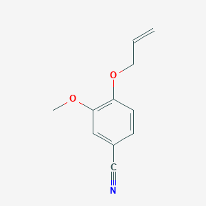 molecular formula C11H11NO2 B6640708 4-(烯丙氧基)-3-甲氧基苯甲腈 