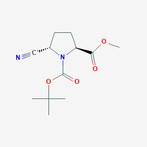 rac-1-tert-butyl2-methyl(2R,5R)-5-cyanopyrrolidine-1,2-dicarboxylate