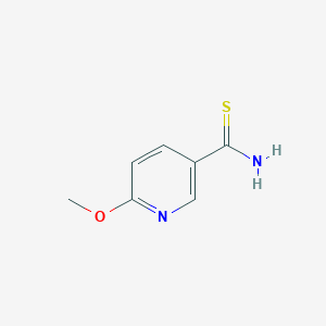 molecular formula C7H8N2OS B066408 6-Methoxypyridine-3-carbothioamide CAS No. 175277-49-3