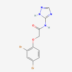 molecular formula C10H8Br2N4O2 B6640828 2-(2,4-dibromophenoxy)-N-(1H-1,2,4-triazol-5-yl)acetamide 