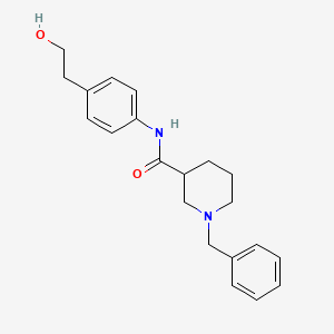 molecular formula C21H26N2O2 B6640869 1-benzyl-N-[4-(2-hydroxyethyl)phenyl]piperidine-3-carboxamide 