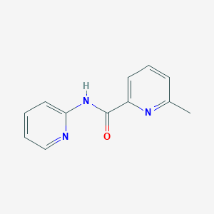 molecular formula C12H11N3O B6640910 6-甲基-N-(吡啶-2-基)吡啶甲酰胺 