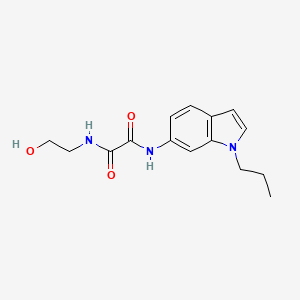 N-(2-hydroxyethyl)-N'-(1-propylindol-6-yl)oxamide
