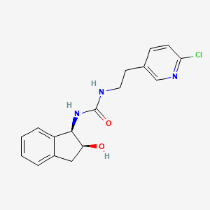 1-[2-(6-chloropyridin-3-yl)ethyl]-3-[(1R,2S)-2-hydroxy-2,3-dihydro-1H-inden-1-yl]urea