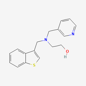 molecular formula C17H18N2OS B6641146 2-[1-Benzothiophen-3-ylmethyl(pyridin-3-ylmethyl)amino]ethanol 