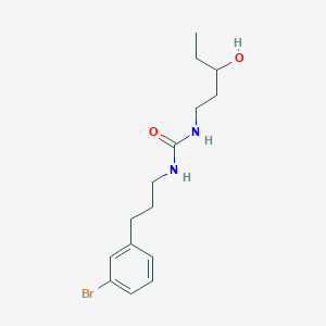 molecular formula C15H23BrN2O2 B6641157 1-[3-(3-Bromophenyl)propyl]-3-(3-hydroxypentyl)urea 