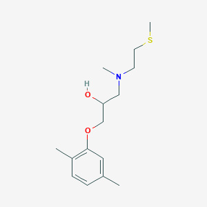 molecular formula C15H25NO2S B6641269 1-(2,5-Dimethylphenoxy)-3-[methyl(2-methylsulfanylethyl)amino]propan-2-ol 
