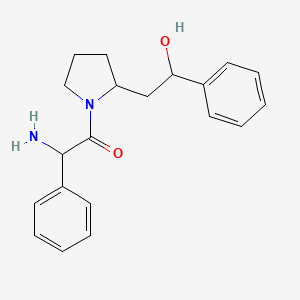 2-Amino-1-[2-(2-hydroxy-2-phenylethyl)pyrrolidin-1-yl]-2-phenylethanone