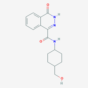N-[4-(hydroxymethyl)cyclohexyl]-4-oxo-3H-phthalazine-1-carboxamide