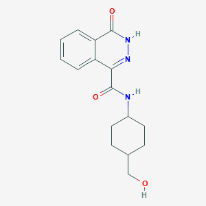 molecular formula C16H19N3O3 B6641336 N-[4-(hydroxymethyl)cyclohexyl]-4-oxo-3H-phthalazine-1-carboxamide 