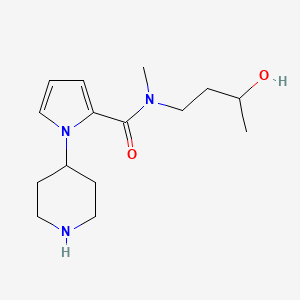 N-(3-hydroxybutyl)-N-methyl-1-piperidin-4-ylpyrrole-2-carboxamide