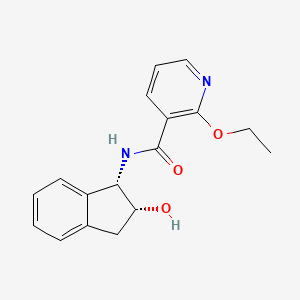 molecular formula C17H18N2O3 B6641492 2-ethoxy-N-[(1S,2R)-2-hydroxy-2,3-dihydro-1H-inden-1-yl]pyridine-3-carboxamide 