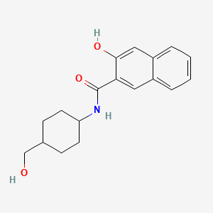 molecular formula C18H21NO3 B6641626 3-hydroxy-N-[4-(hydroxymethyl)cyclohexyl]naphthalene-2-carboxamide 