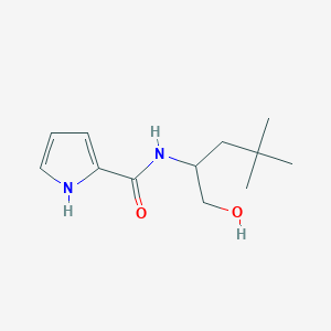 molecular formula C12H20N2O2 B6641651 N-(1-hydroxy-4,4-dimethylpentan-2-yl)-1H-pyrrole-2-carboxamide 