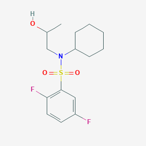 N-cyclohexyl-2,5-difluoro-N-(2-hydroxypropyl)benzenesulfonamide