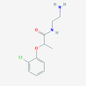 molecular formula C11H15ClN2O2 B6641871 N-(2-aminoethyl)-2-(2-chlorophenoxy)propanamide 
