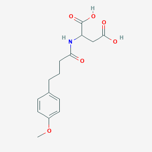 molecular formula C15H19NO6 B6641881 2-[4-(4-Methoxyphenyl)butanoylamino]butanedioic acid 