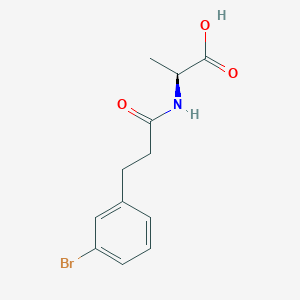 (2S)-2-[3-(3-bromophenyl)propanoylamino]propanoic acid