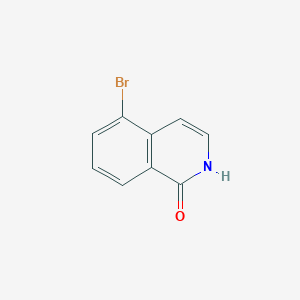 molecular formula C9H6BrNO B066419 5-溴异喹啉-1(2H)-酮 CAS No. 190777-77-6