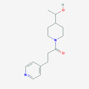 1-[4-(1-Hydroxyethyl)piperidin-1-yl]-3-pyridin-4-ylpropan-1-one