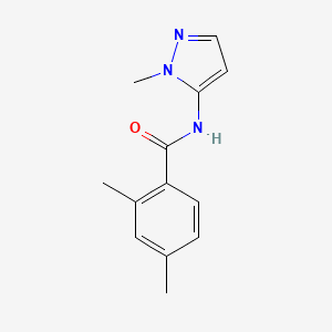 molecular formula C13H15N3O B6642023 2,4-dimethyl-N-(2-methylpyrazol-3-yl)benzamide 