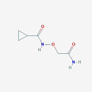 molecular formula C6H10N2O3 B6642034 N-(2-amino-2-oxoethoxy)cyclopropanecarboxamide 