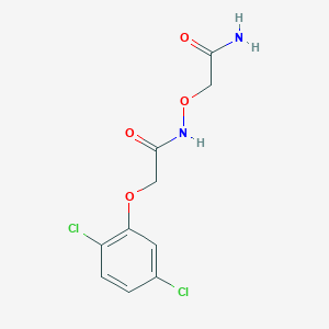molecular formula C10H10Cl2N2O4 B6642037 2-[[2-(2,5-Dichlorophenoxy)acetyl]amino]oxyacetamide 