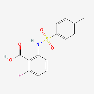 molecular formula C14H12FNO4S B6642065 2-Fluoro-6-(4-methylphenylsulfonamido)benzoic acid 