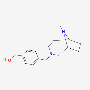 [4-[(9-Methyl-3,9-diazabicyclo[4.2.1]nonan-3-yl)methyl]phenyl]methanol