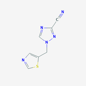 1-(1,3-Thiazol-5-ylmethyl)-1,2,4-triazole-3-carbonitrile