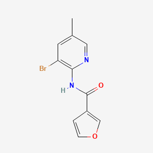molecular formula C11H9BrN2O2 B6642273 N-(3-bromo-5-methylpyridin-2-yl)furan-3-carboxamide 