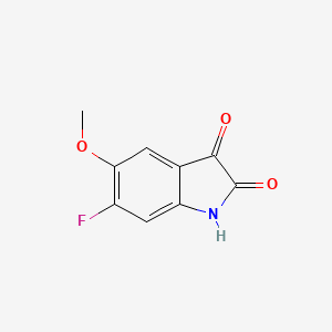 molecular formula C9H6FNO3 B6642281 6-fluoro-5-methoxy-2,3-dihydro-1H-indole-2,3-dione 