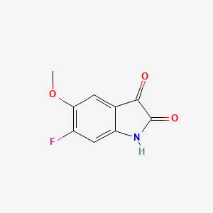 6-fluoro-5-methoxy-2,3-dihydro-1H-indole-2,3-dione