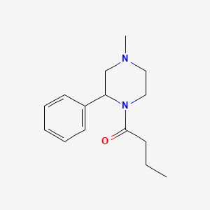 1-(4-Methyl-2-phenylpiperazin-1-yl)butan-1-one