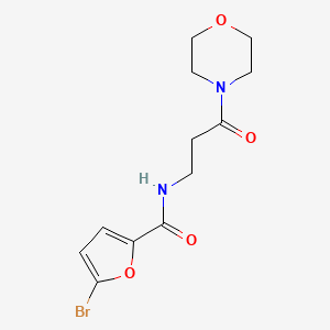 molecular formula C12H15BrN2O4 B6642316 5-bromo-N-(3-morpholin-4-yl-3-oxopropyl)furan-2-carboxamide 