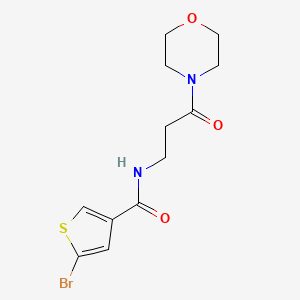 5-bromo-N-(3-morpholin-4-yl-3-oxopropyl)thiophene-3-carboxamide