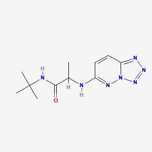 N-tert-butyl-2-(tetrazolo[1,5-b]pyridazin-6-ylamino)propanamide