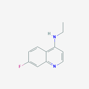 molecular formula C11H11FN2 B6642380 N-ethyl-7-fluoroquinolin-4-amine 