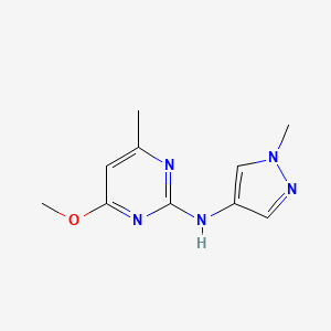 4-methoxy-6-methyl-N-(1-methylpyrazol-4-yl)pyrimidin-2-amine