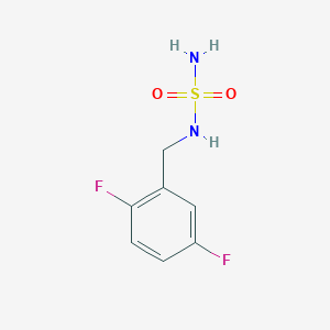 1,4-Difluoro-2-[(sulfamoylamino)methyl]benzene