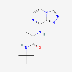 N-tert-butyl-2-([1,2,4]triazolo[4,3-a]pyrazin-8-ylamino)propanamide