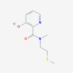 3-hydroxy-N-methyl-N-(2-methylsulfanylethyl)pyridine-2-carboxamide