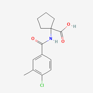 1-[(4-Chloro-3-methylbenzoyl)amino]cyclopentane-1-carboxylic acid