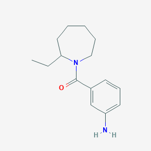 molecular formula C15H22N2O B6642470 (3-Aminophenyl)-(2-ethylazepan-1-yl)methanone 