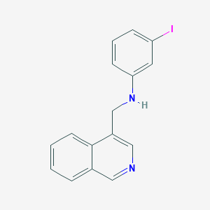 molecular formula C16H13IN2 B6642477 3-iodo-N-(isoquinolin-4-ylmethyl)aniline 