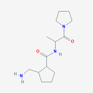 2-(aminomethyl)-N-(1-oxo-1-pyrrolidin-1-ylpropan-2-yl)cyclopentane-1-carboxamide